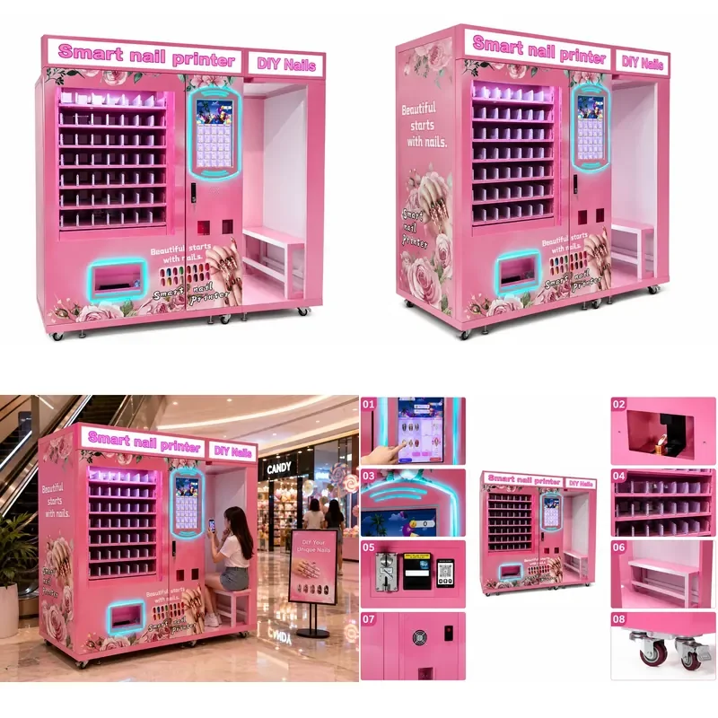 for Refurbished Automatic Nail Art Printer Machine Commercial Smart Nail Printing Equipment for Beauty Salons and Shopping