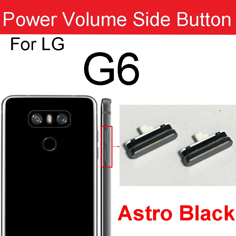 Power Volume Side Buttons For LG G6 G6 ThinQ G7 G7 ThinQ G8 G8S On Off Power Volume Small Side Keys Repair Parts