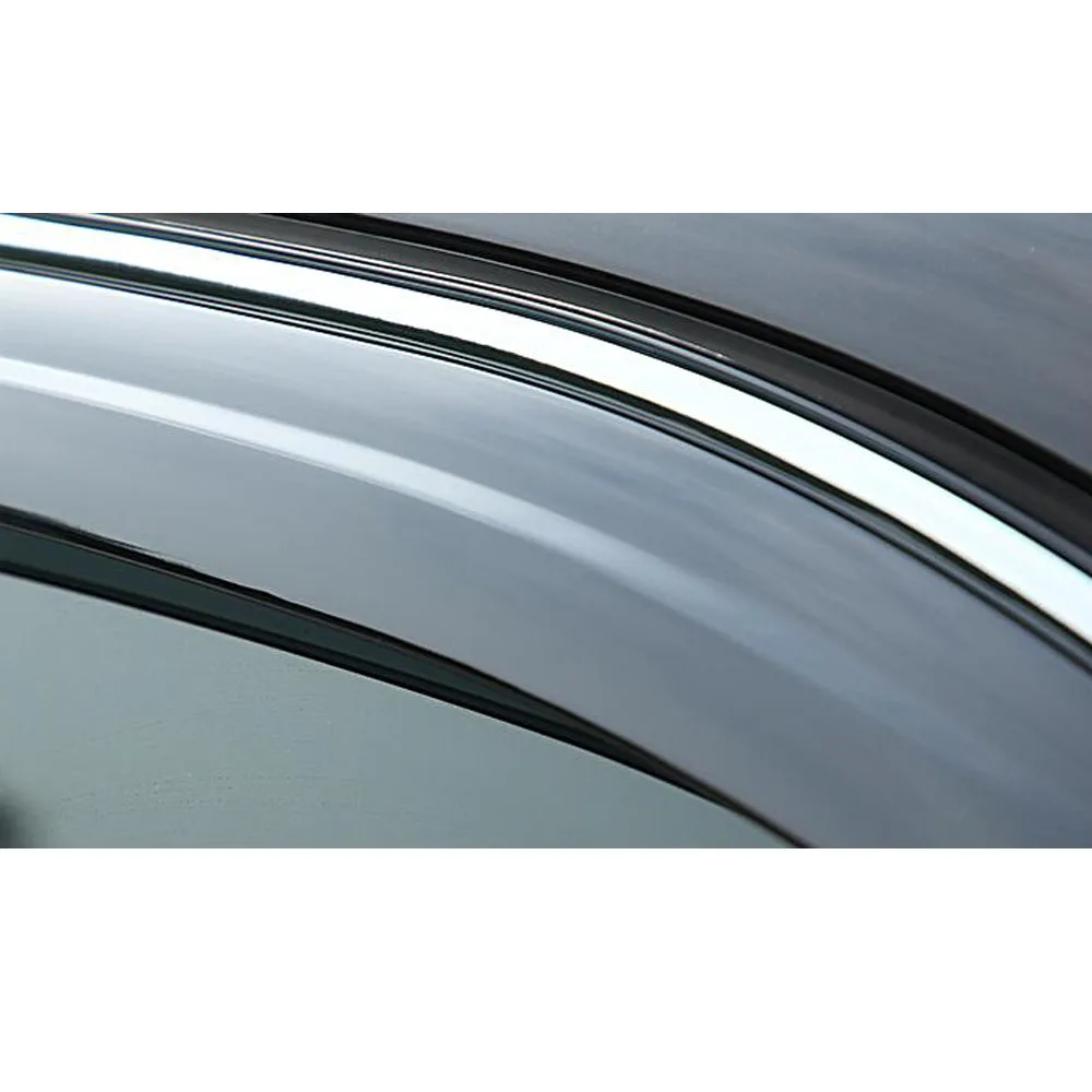 لسوبارو فورستر 2008 2009 2010 2011 2012 غطاء تصفيف السيارة البلاستيك زجاج النافذة حاجب الرياح المطر/الشمس الحرس تنفيس جزء 4 قطعة #3