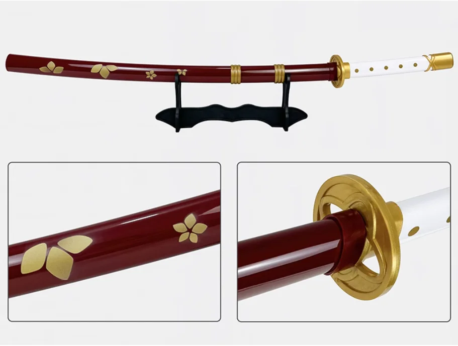 

High Quality Bamboo Blade Japanese Samurai Katana Lan Dong Sword ABS Sheath Fit Training Weapon Cosplay Props Unsharp