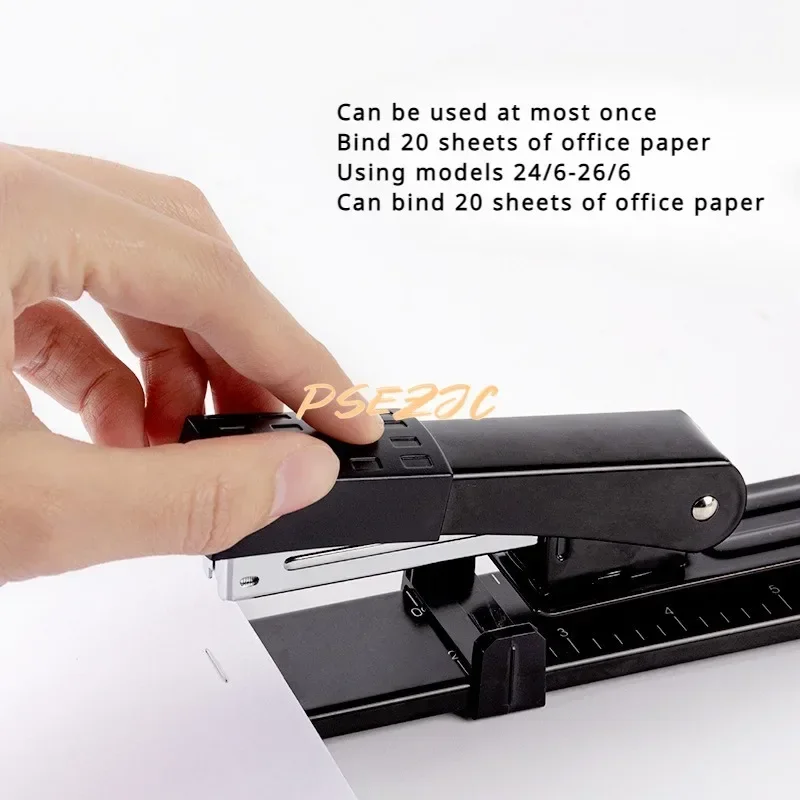 0334 Large ABS Portable Long Arm Middle Seam Stapler Suitable for 24/6, 26/6 Binding