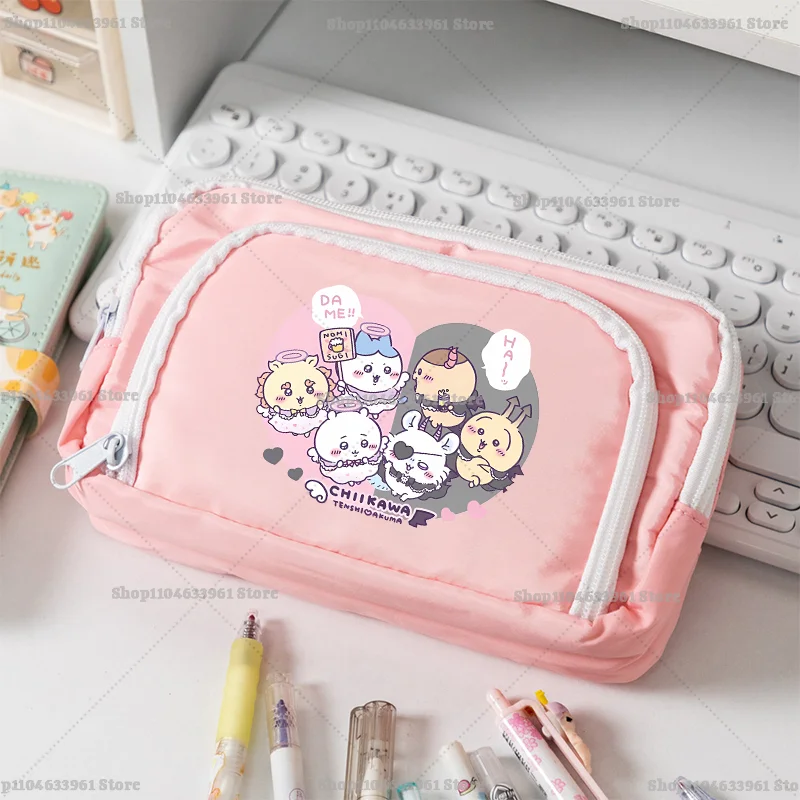Manga Storage Box - Chiikawas Stationery Box Multi-layered Large Capacity