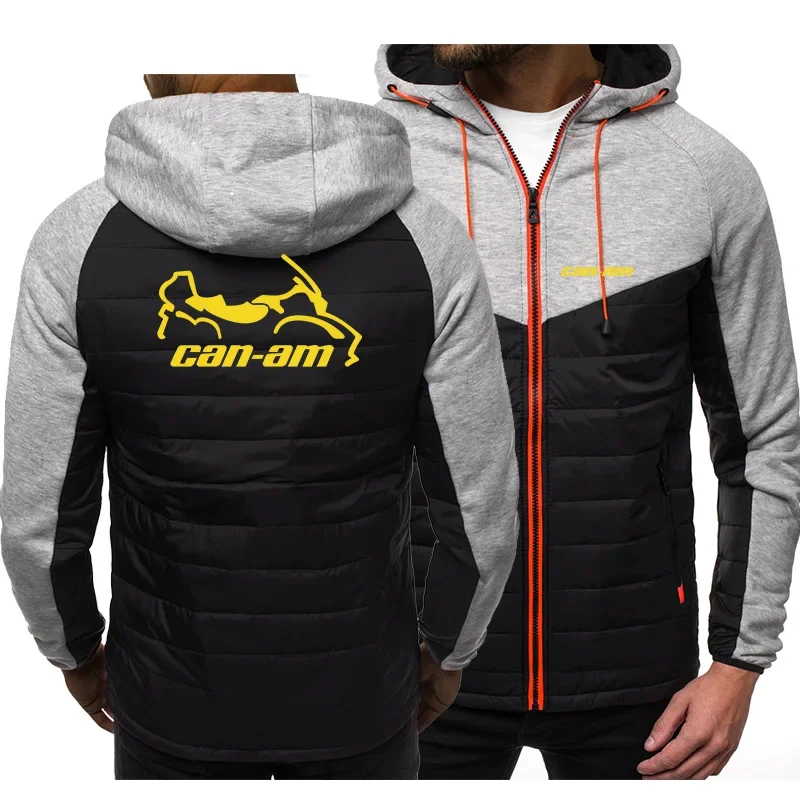 

Spring and autumn Hoodie men's CAN-AM logo car animation fun printing high quality cotton men's Jacket Hoodie hip hop casual