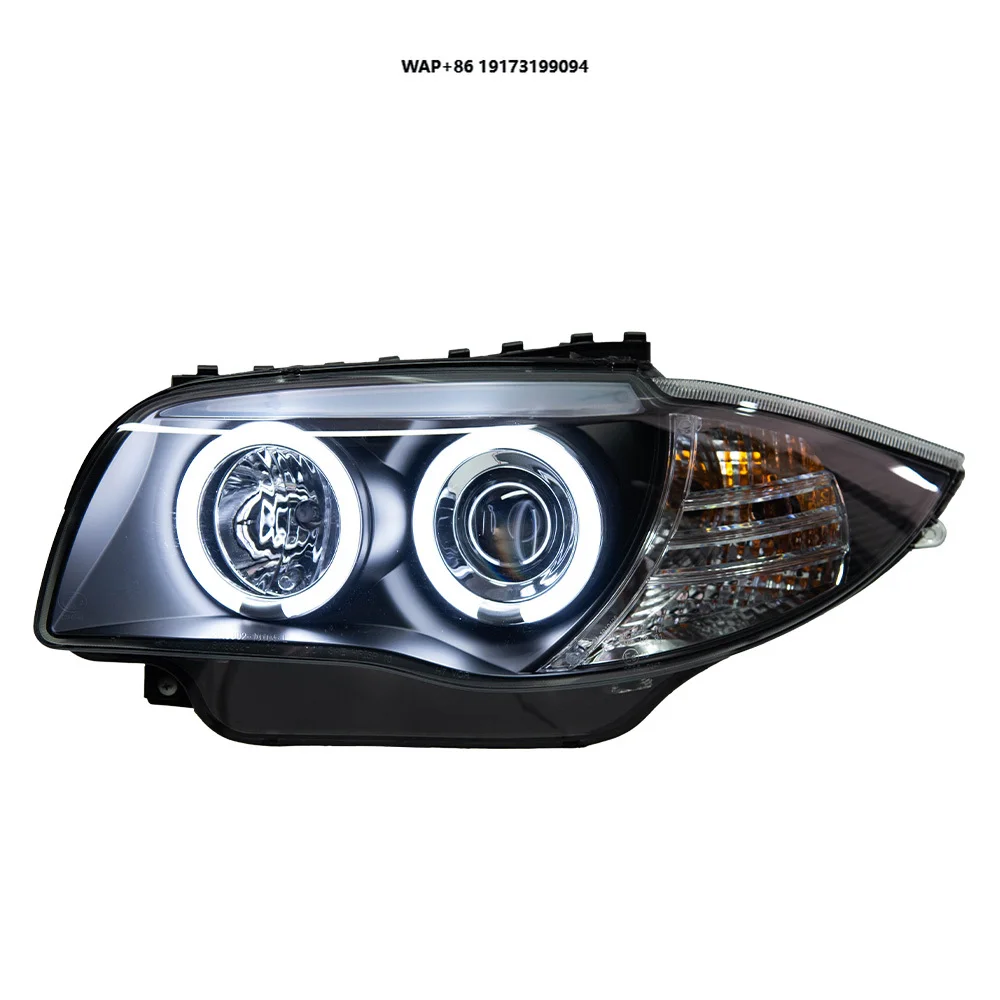 

Head Lamp for 1 Series E87 LED Headlight 2004-2011 Headlights E87i DRL Turn Signal High Beam Angel Eye Projector Lens