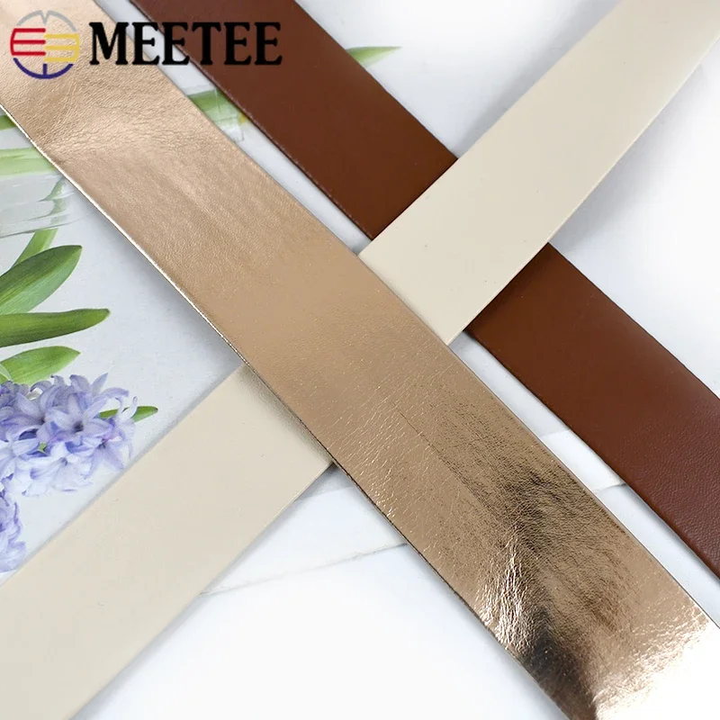 5Meters 5-30mm Synthetic PU Leather Rope Gold Silver Ribbon Cord for Bows Strap Necklace Clothes Decoration Band DIY Accessories