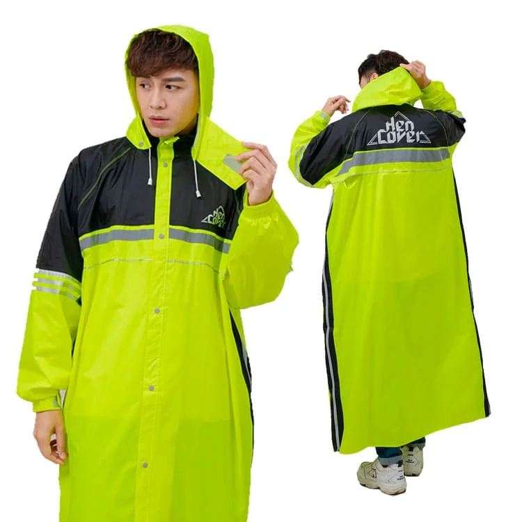 

OEM Custom R5 Reflection Logo Strip Adult Long Front Open Scooter Motorbike Long Rainproof Waterproof Raincoats