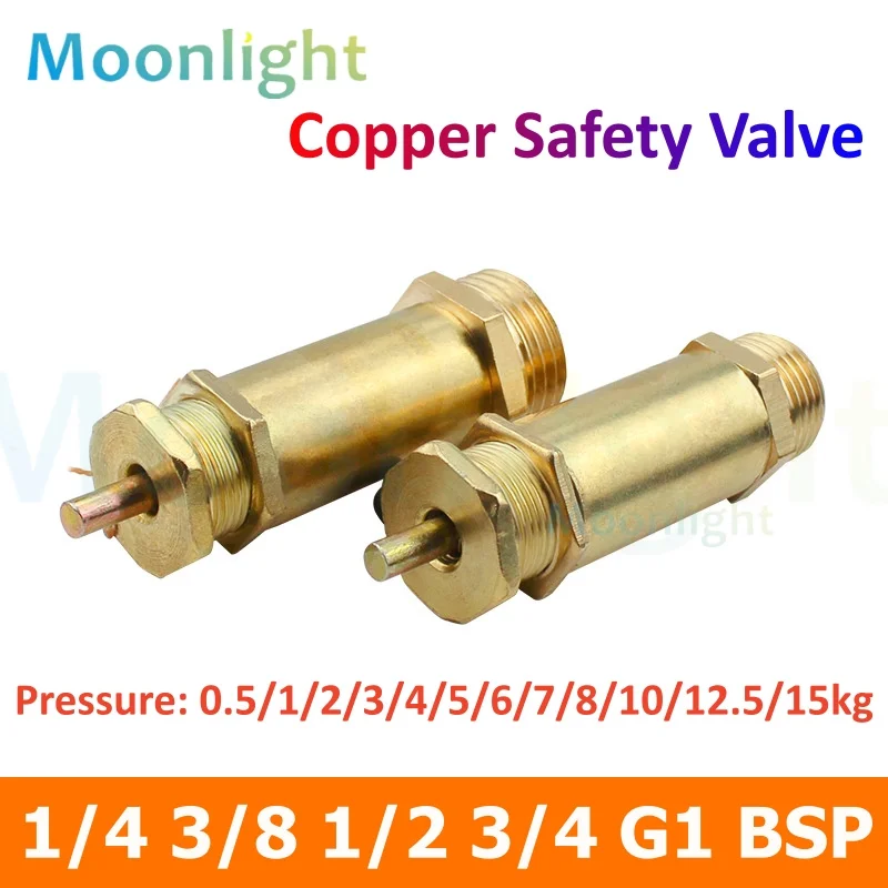 1/5/10PCS 0.5KG 2KG 3KG 5KG 6KG 8KG 10KG Air Compressor Safety Release Pressure Valve for Boiler Steam Generator 1/4