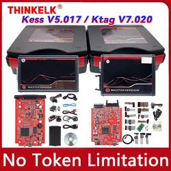 2024 Kess V2 full V5.017 Online 2.80 EU Red KTAG 7.020 2.25 OBD 2 OBD2 Car Trucks ECU Chip Tuning Kit Unlimited Kit with Toolbox