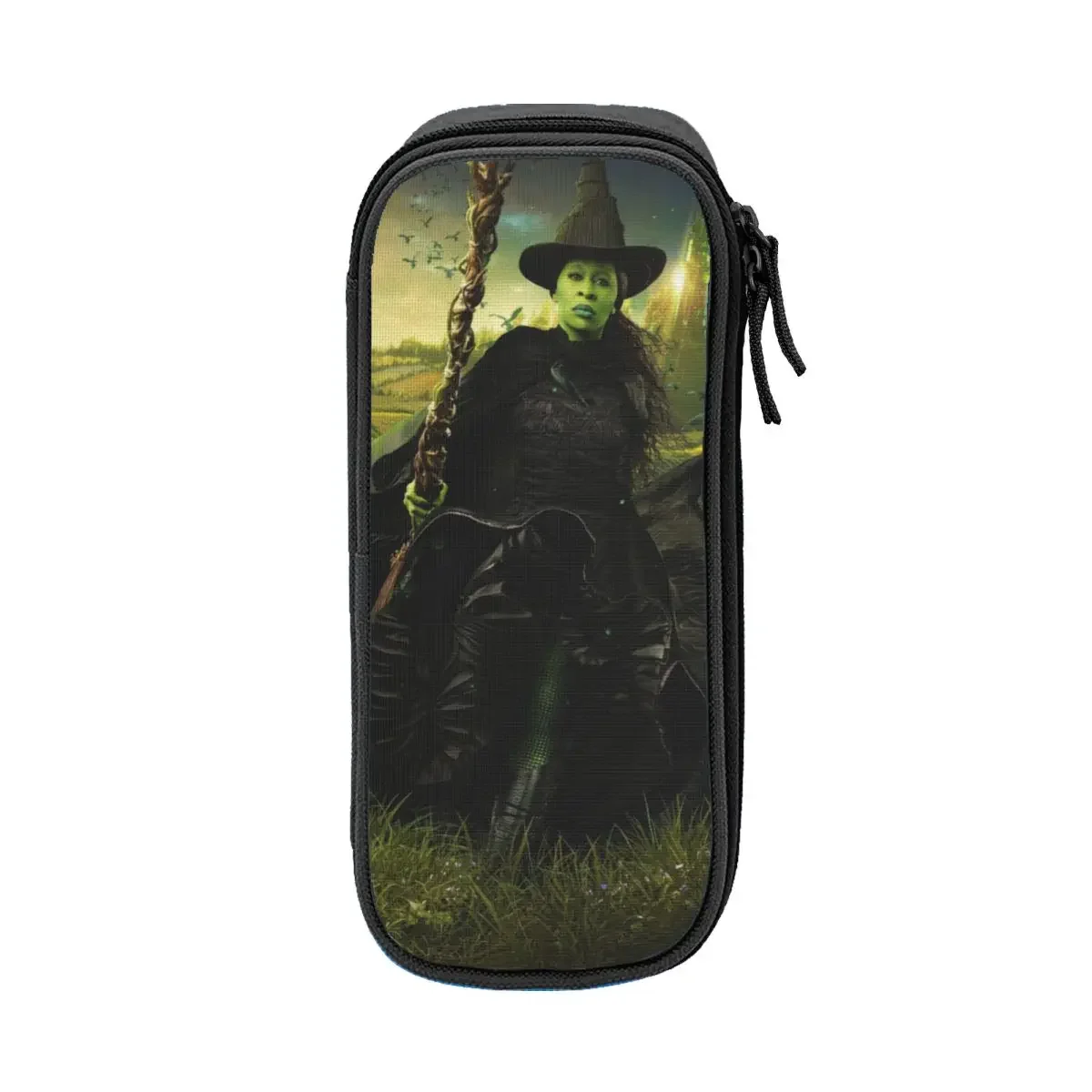 Wicked Elphaba And Glinda Pencil Case Lovely Pen Box Bag Girls Boys Big Capacity Students School Zipper Pencil Pouch
