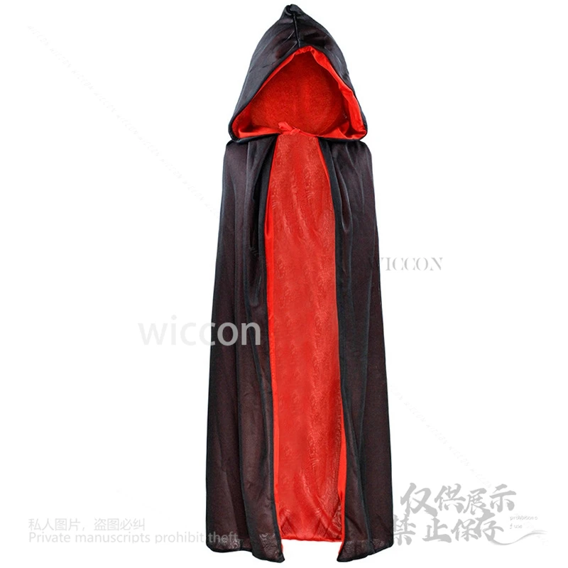 Halloween kobiety mężczyźni ubrania przebranie na karnawał dorosły kołnierz ze stójką peleryna czarna czerwona dwustronna czapka peleryna wampira impreza z okazji Halloween