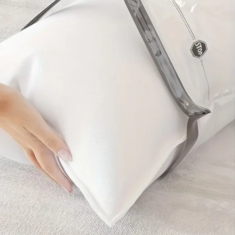 4 قطع أكياس تخزين مفرغة مع مضخة يدوية | ضغط محكم موفر للمساحة للملابس والفراش والبطانيات #5