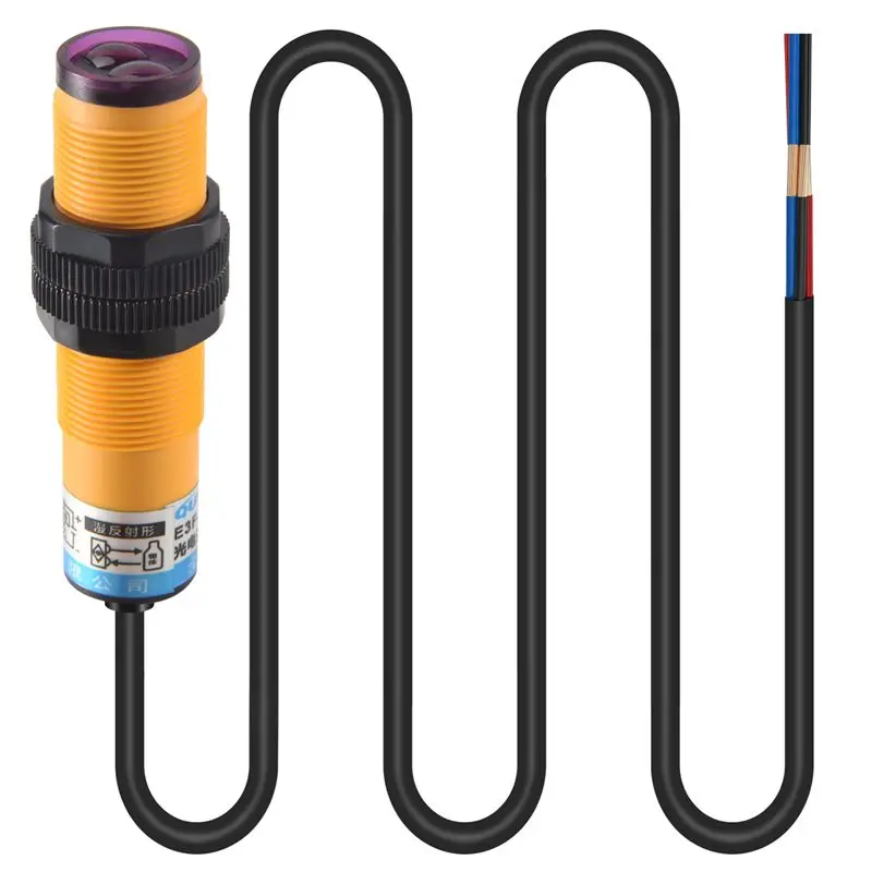 

Фотоэлектрический датчик ИК-излучения Y43A-DC, 3-проводной, 6-36В, PNP, 30 см, E18-B03P1