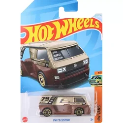 Original Hot Wheels Car VW T3 Custom Toys for Boys 1/64 Diecast Vehicle Alloy Model Volkswagen HW Vans Collection Birthday Gift