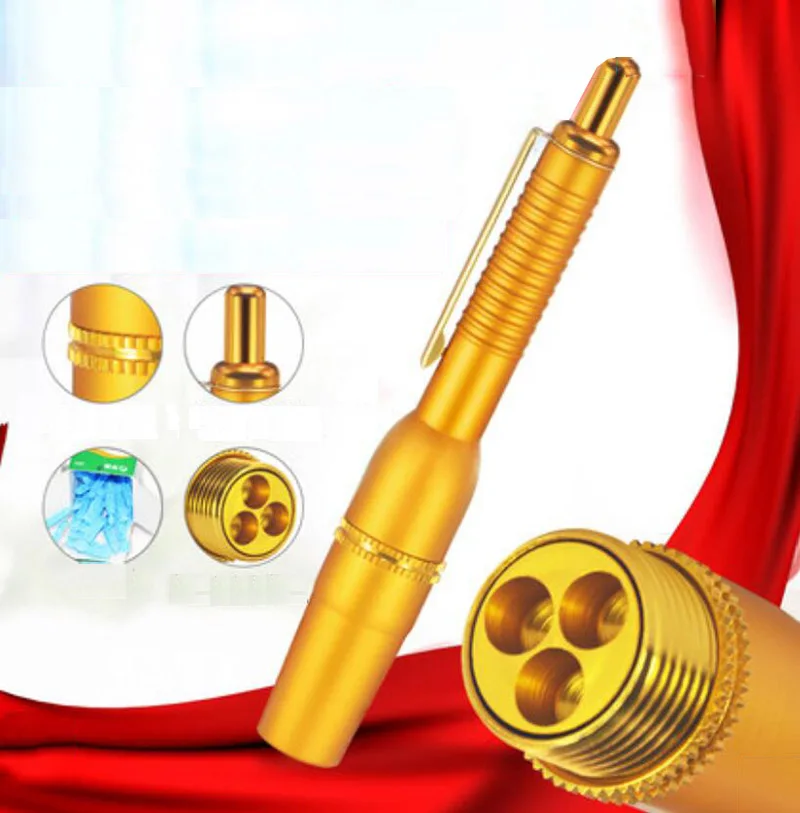 Three blood collection needle thorn blood collaterals acupuncture bloodletting cupping pen pen in one-off stasis household
