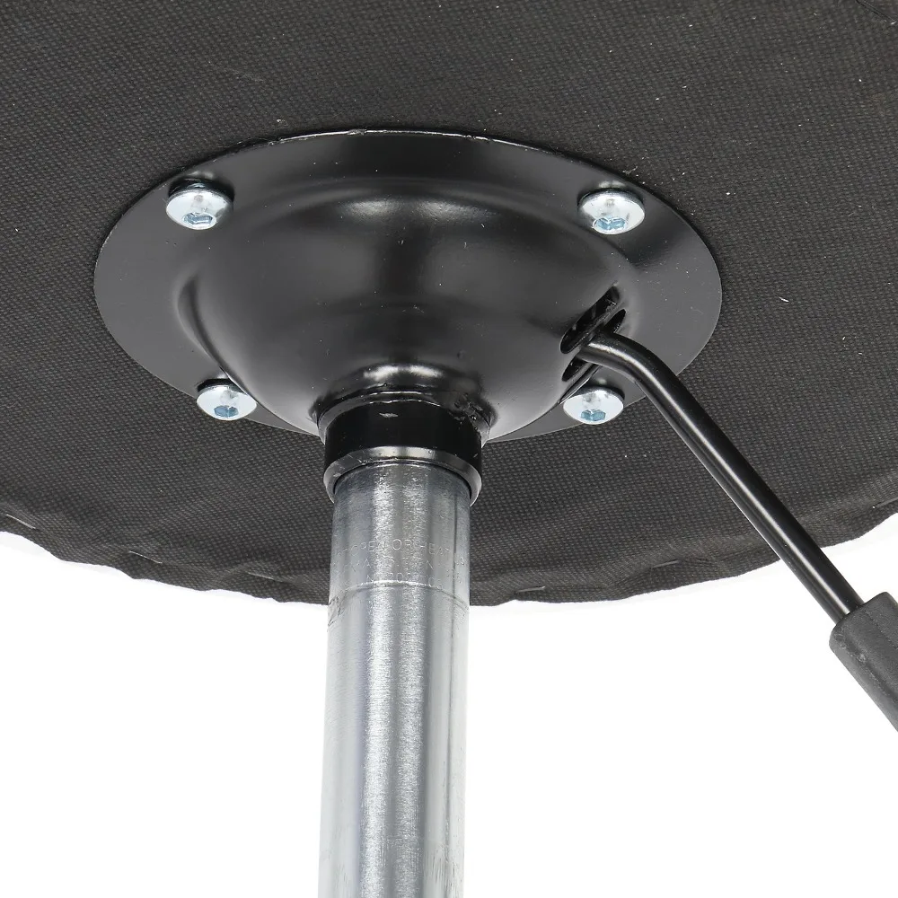 Round Cafe Chairs Stool with Lines Rotation Bar Stool White