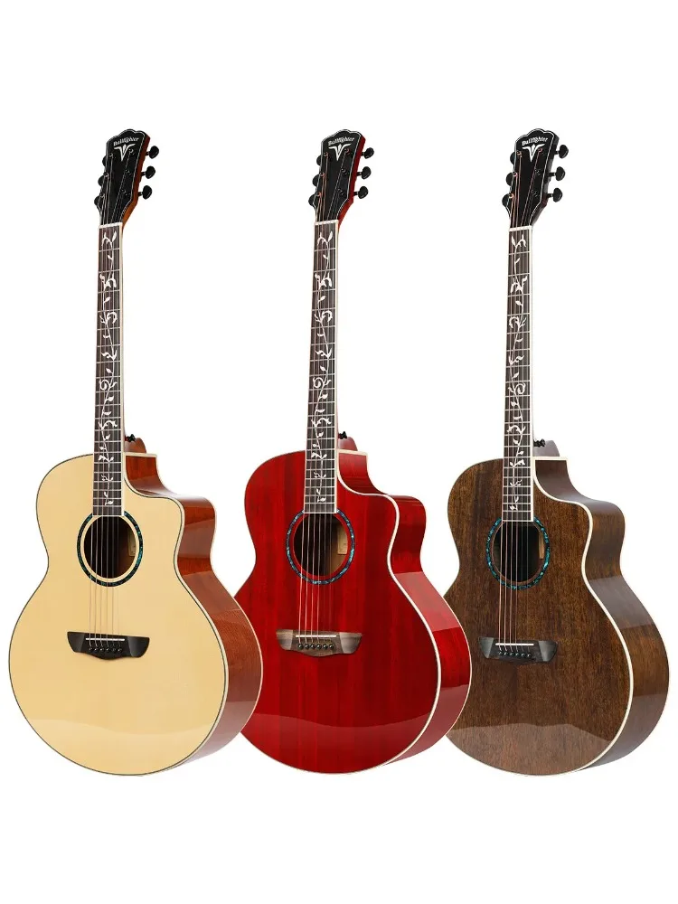 

Bullfighter-4013 40Inch Acoustic Guitar,Glossy Finish,Rosewood Bridge,Closed Machine Head,Folk Guitar for Beginners Performance