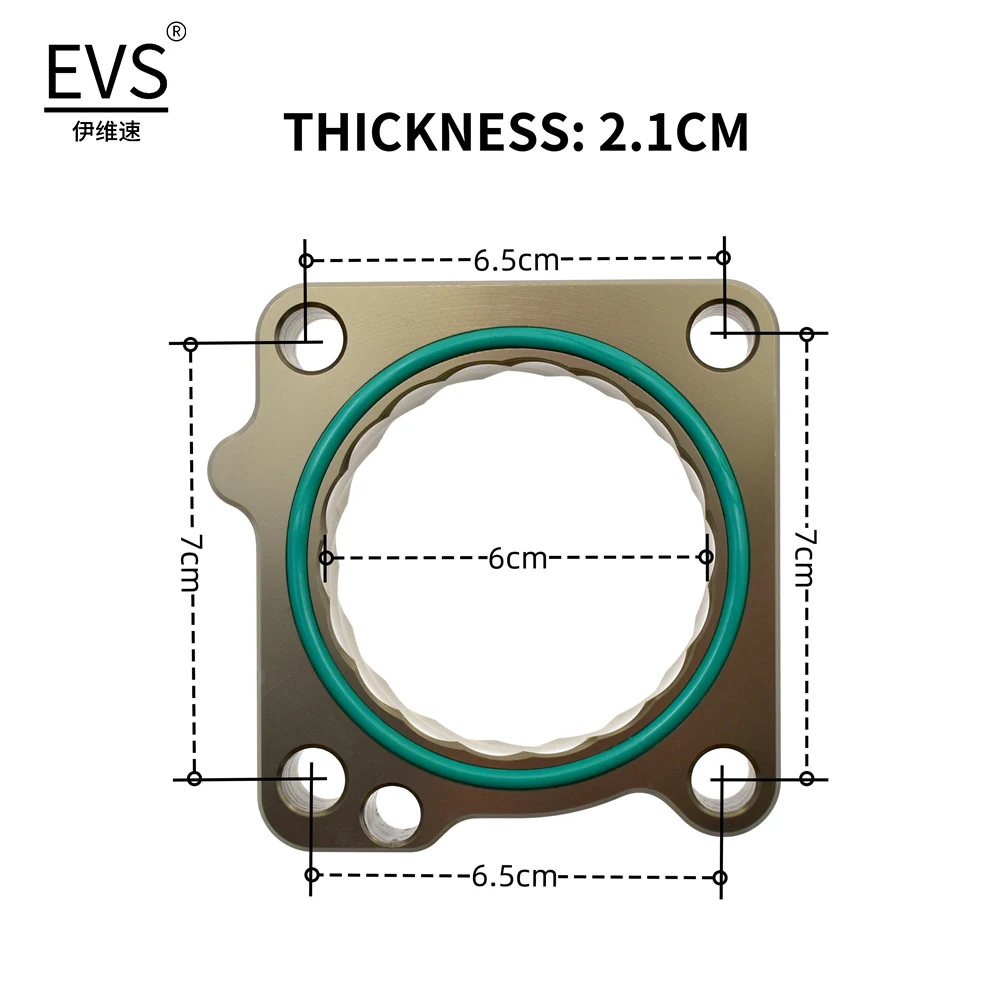 Throttle Body Spacer For Honda Odyssey RC3 K24W5 Accord CR2 CRV RM4 K24V6 Elysion RR8 Spirior CU6 Al Alloy Vortex Intake Gasket