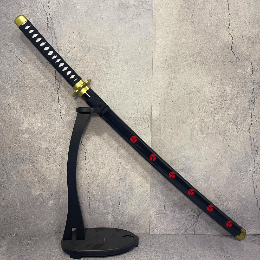 40inch Roronoa Zoro Katana Plastic Damascus Sword Size Japanese Katana Original Samurai Sabre Anime Zoro Cosplay Prop Toy Gift