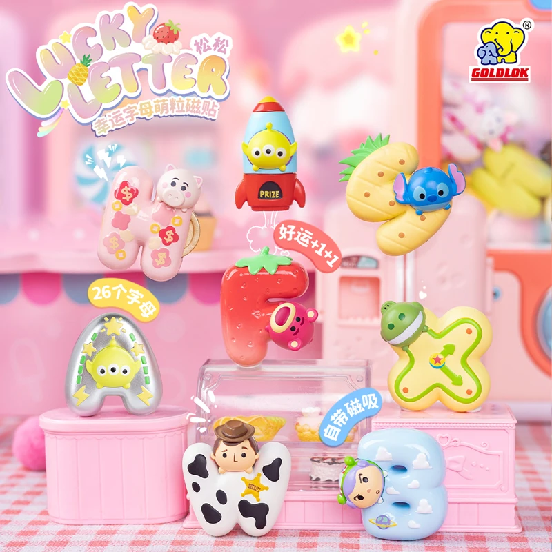 

Disney Songsong Tsumtsum Letter Magnetic Ornament Goldlok Fridge Sticker Cute Granule Trendy Blind Bag Play Toy & Hobbies