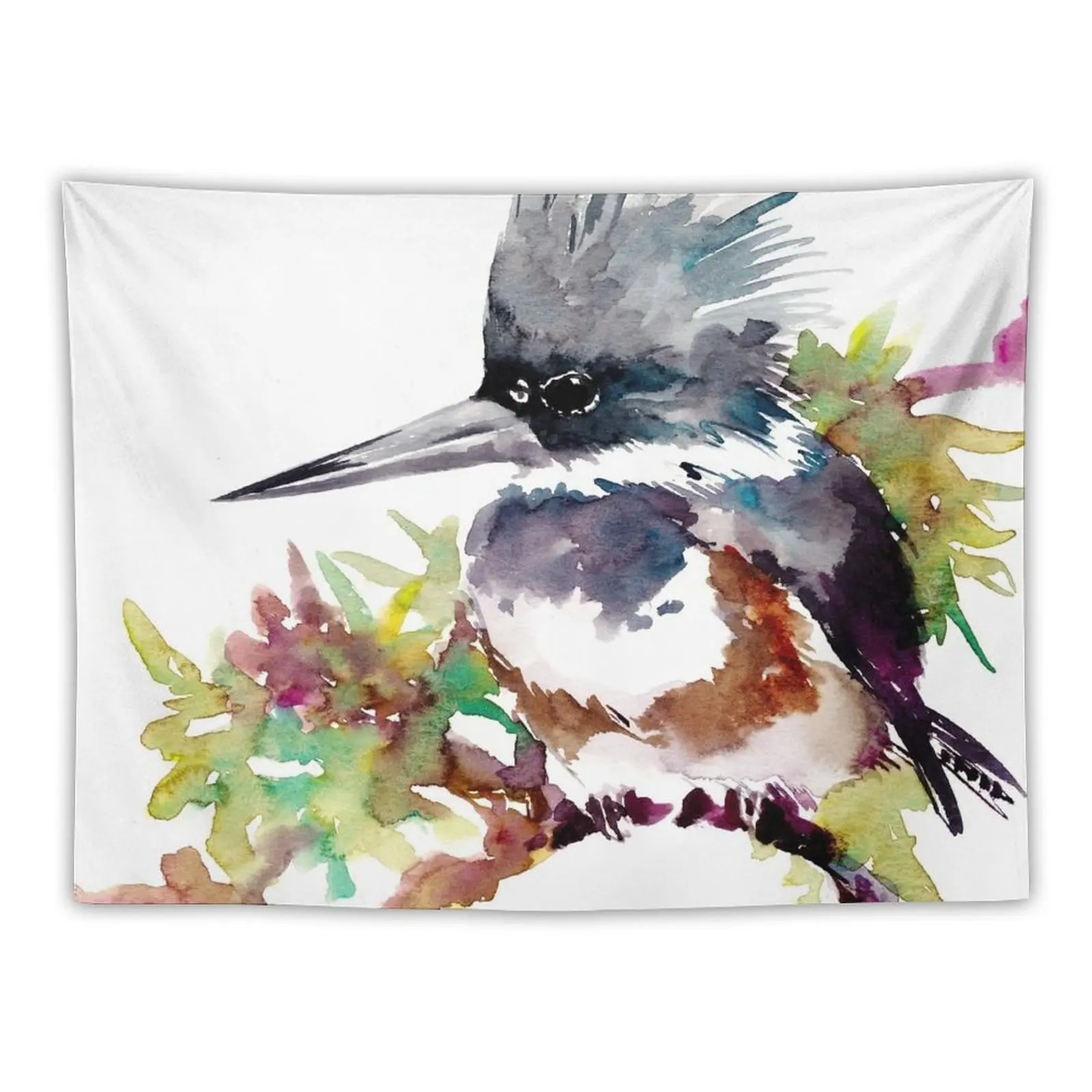 

New Belted Kingfisher Tapestry Room Decor For Girls Luxury Living Room Decoration