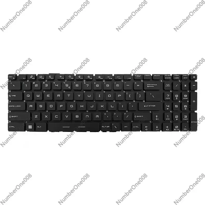

Replacement Laptop Keyboard for MSI GP76 GS76 GE76 MS-17K1 17K2 17K3 17K4 17KK 10UG, Full Layout with Backlight (US Layout)