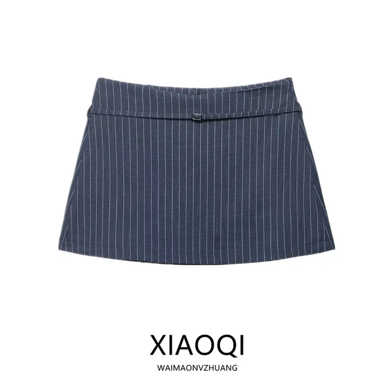 

Spring 2026 Women's Faion Belted Skirt Pants Design Versatile Sli A-Line Midi Skirt mid Waist Other Material Other Proc