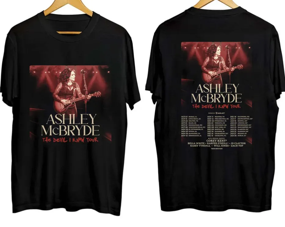 

Ashley McBryde Thhe Devil I Know Tour 2023 tshirt