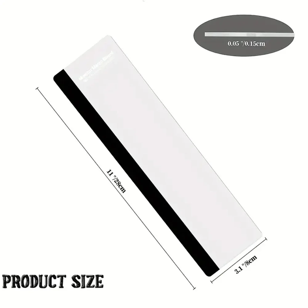 قطعة واحدة من مشبك لوحة مذكرة الشاشة اليسرى/اليمين - مساحة عمل مبسطة، تعزيز الديكور مع حامل ملاحظات متين للمنزل والمكتب