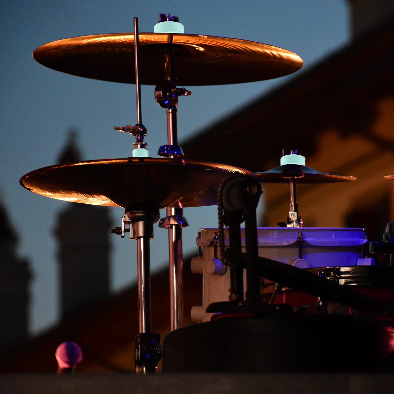 

2 EVA Drum Set Fittings Pads Drum Set Non Slip Cymbal Clutch Gasket Tube Metal Supplies Green Hi Hat Accessories