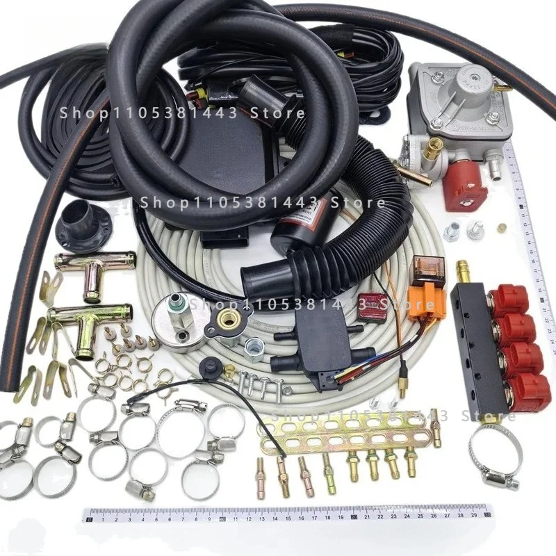 4-cylinder Kit Extended Gas Port Gas Auto Parts LPG/CNG Automobile Oil To Gas Conversion Complete Set