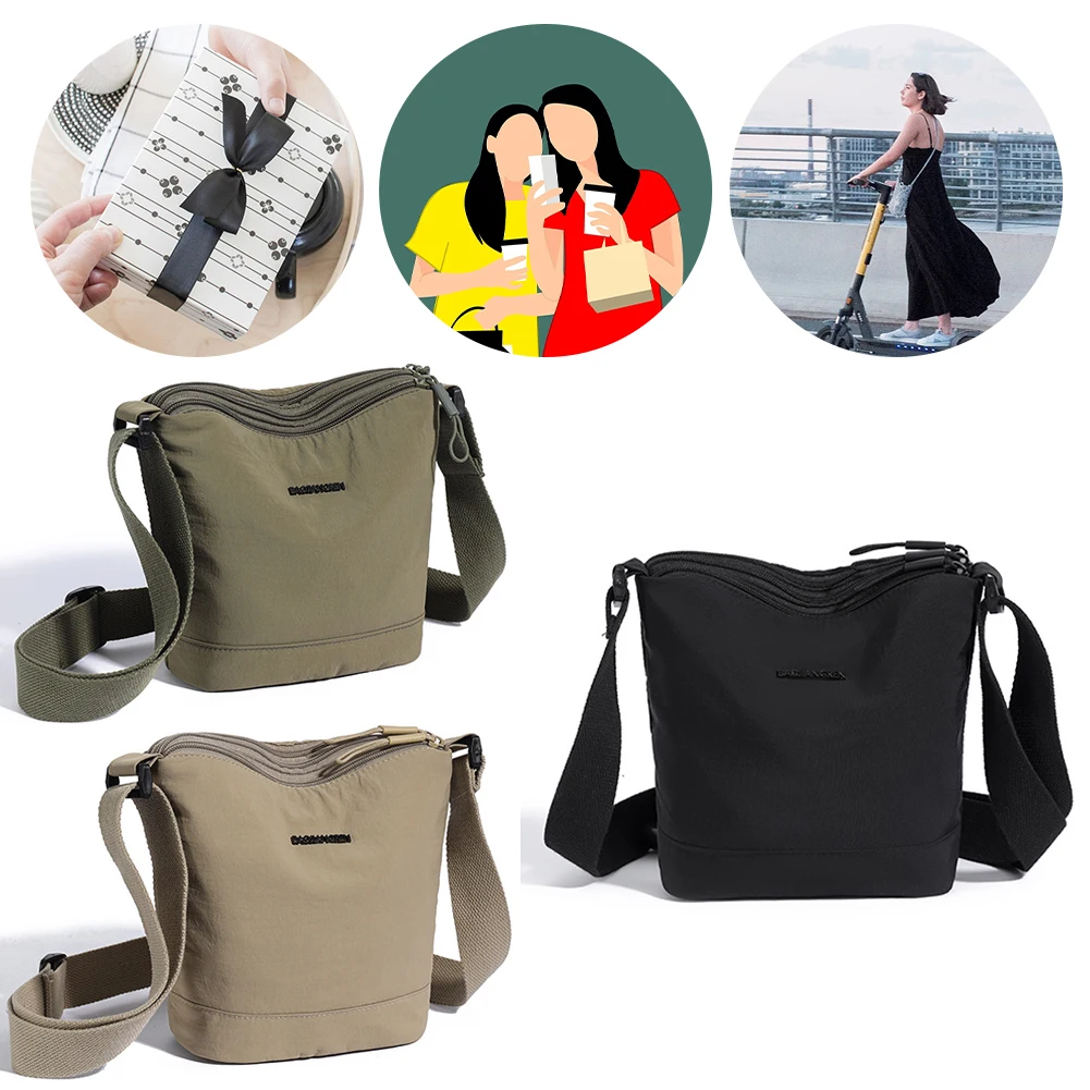 

Nylon Crossbody Bag with Adjustable Shoulder Strap Sling Bag Casual Crossbody Purse for Women Girls Ladies Men Daily Use