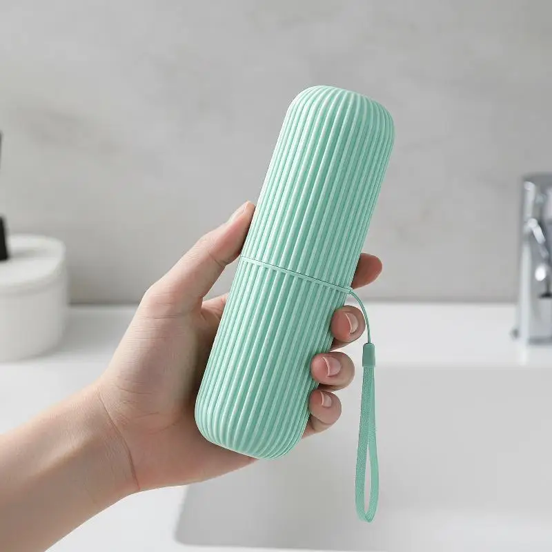 Portable Toothbrush Toothpaste Holder Compact Space Saving Storage Box for Camping Travel Backpacking Trips