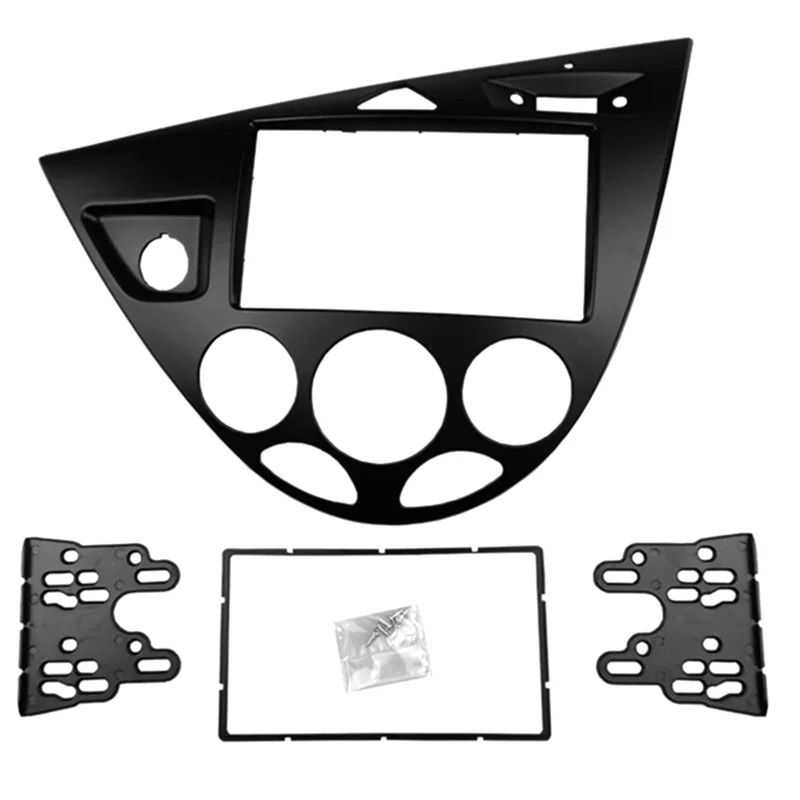 

2-диночная рамка автомобильного радио, лицевая отделка, крепление на приборную панель для Ford Fiesta 1995-2001, авто Fascia для Focus 1998-2004 с левым рулем