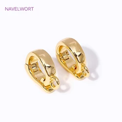 18K Gold Plated Hinged Necklace Enhancer,Pendant Bail Clasps Connector Fastener For Jewelry Making Supplies DIY Accessories