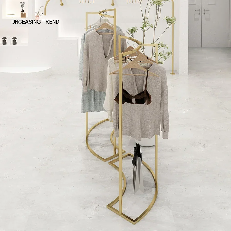 Standing Cloth Racks Tall Dustproof Corner Boutique Drying Vertical Heavy Pole Clothes Hanger Organised Cabide Store Furniture