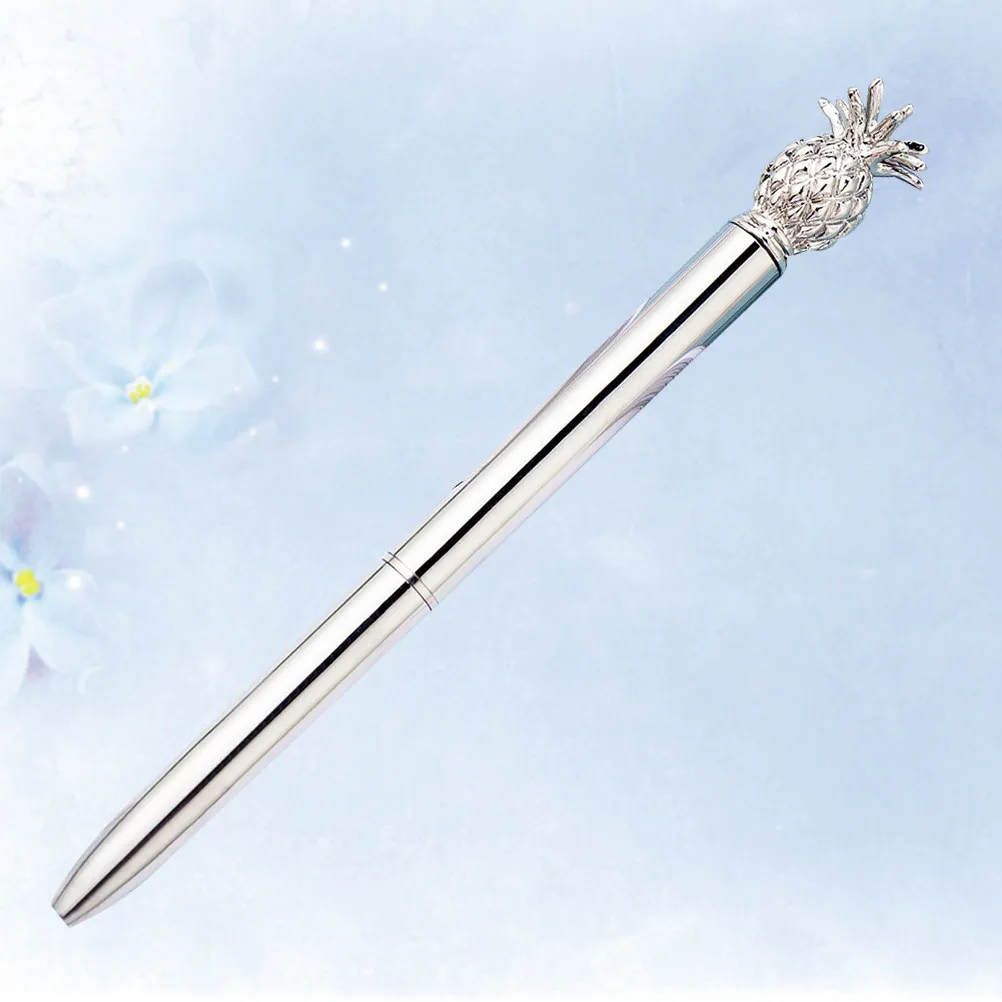 

Светоотражающая металлическая шариковая ручка с креативным дизайном в виде ананаса для студентов, цветная гелевая ручка-роллер, школьные принадлежности