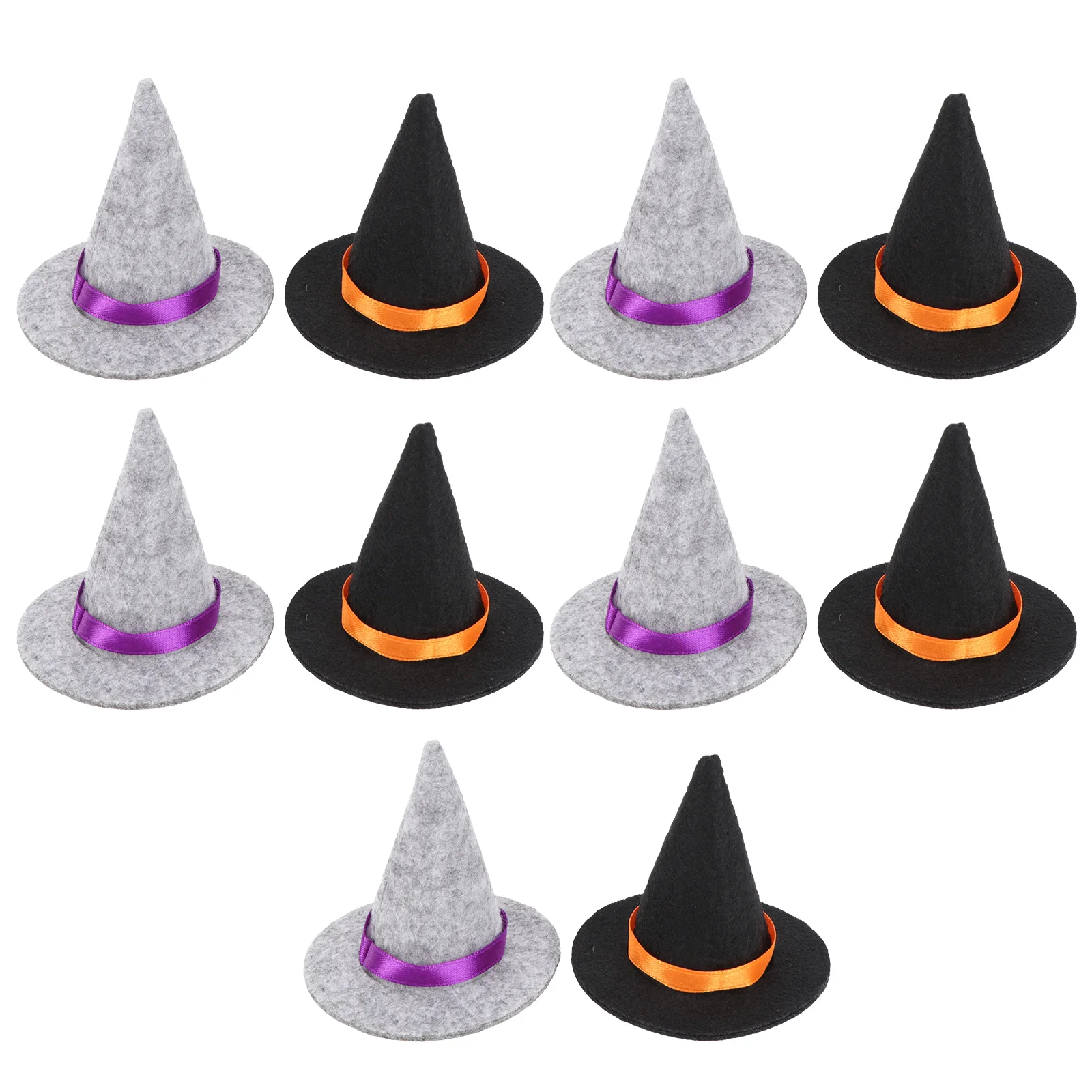 

10 Pcs Halloween Party Wine Bottle Cap Witch Hats Decoration Halloween Miniatures Mini Wizard Hats For Wine Bottle Top Caps