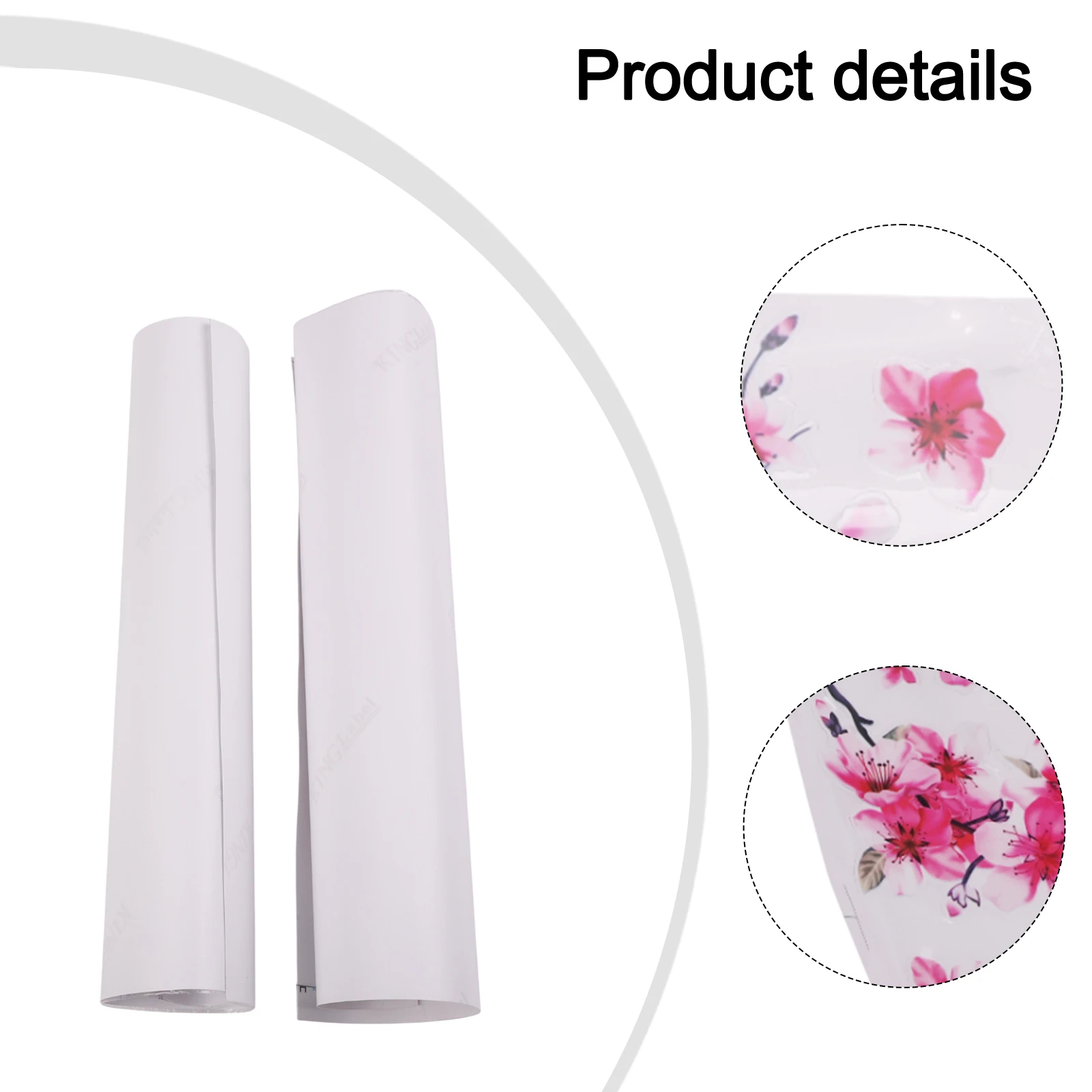 Set of 2 Vinyl Car Decals with For Cherry Blossom Design Scratch Protection Stickers for Cars Trucks Motorcycles and Boats