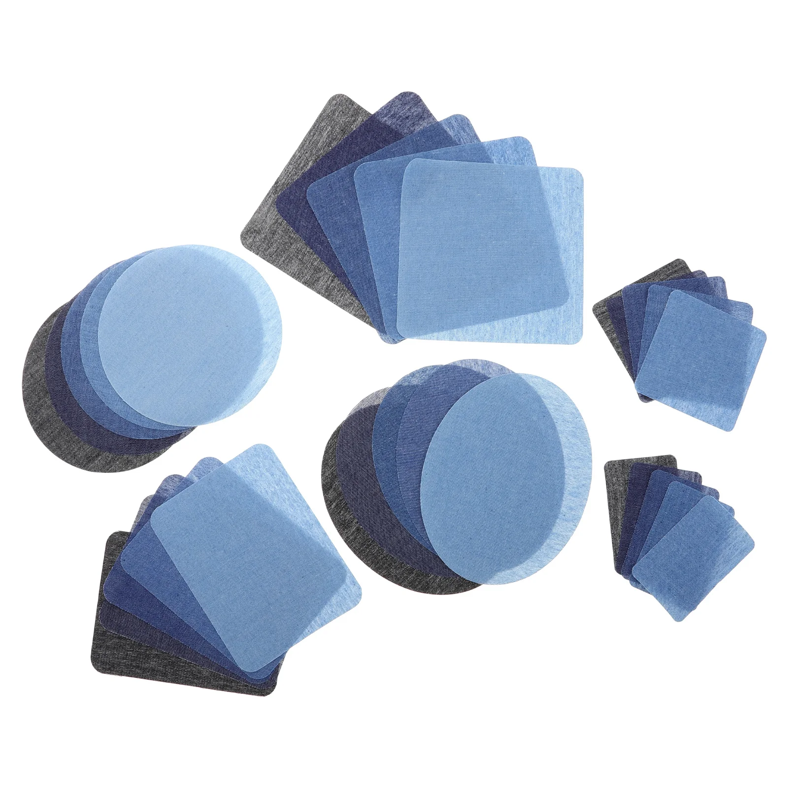 

30pcs Denim Patches for Jeans Repair Clothes Holes Jackets Sewing Supplies Iron Inside No Sew Cuttable DIY Gifts Fabric