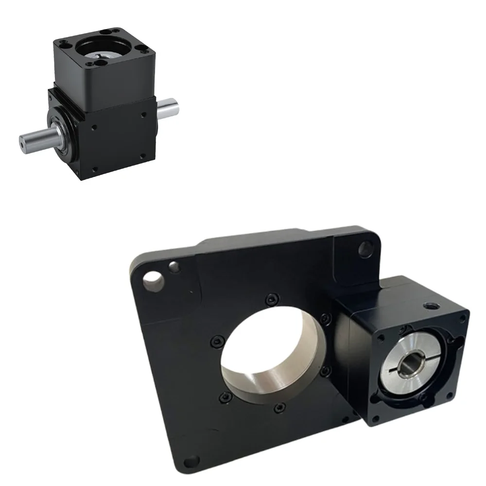 5 Inch Low Profile CNC Hollow Rotary Indexing Table Set Motor 4 Axis 300 mm for Milling Machine Helical Gearing ODM Red