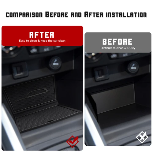 Imagen 2 del producto Alfombrilla con ranura para puerta de coche, para Suzuki Vitara 2016 2017 2018 2020 2021 2022 2023 2024, almohadilla con ranura para puerta de coche, portavasos para consola, posavasos insertados