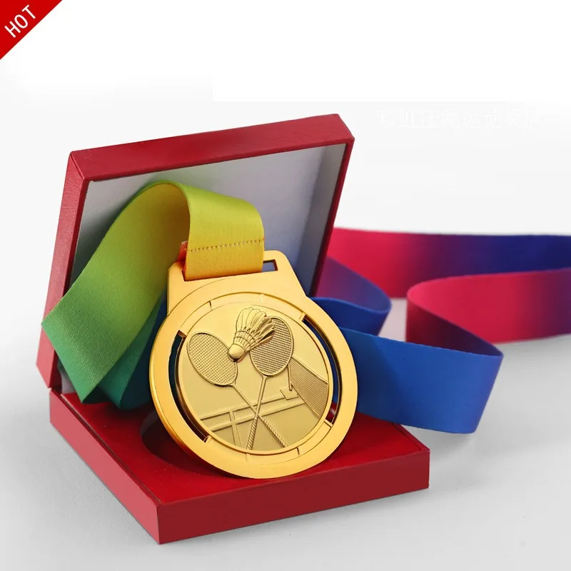 

Zinc alloy individual metal medal making badminton tennis school games competition award gold, silver and copper
