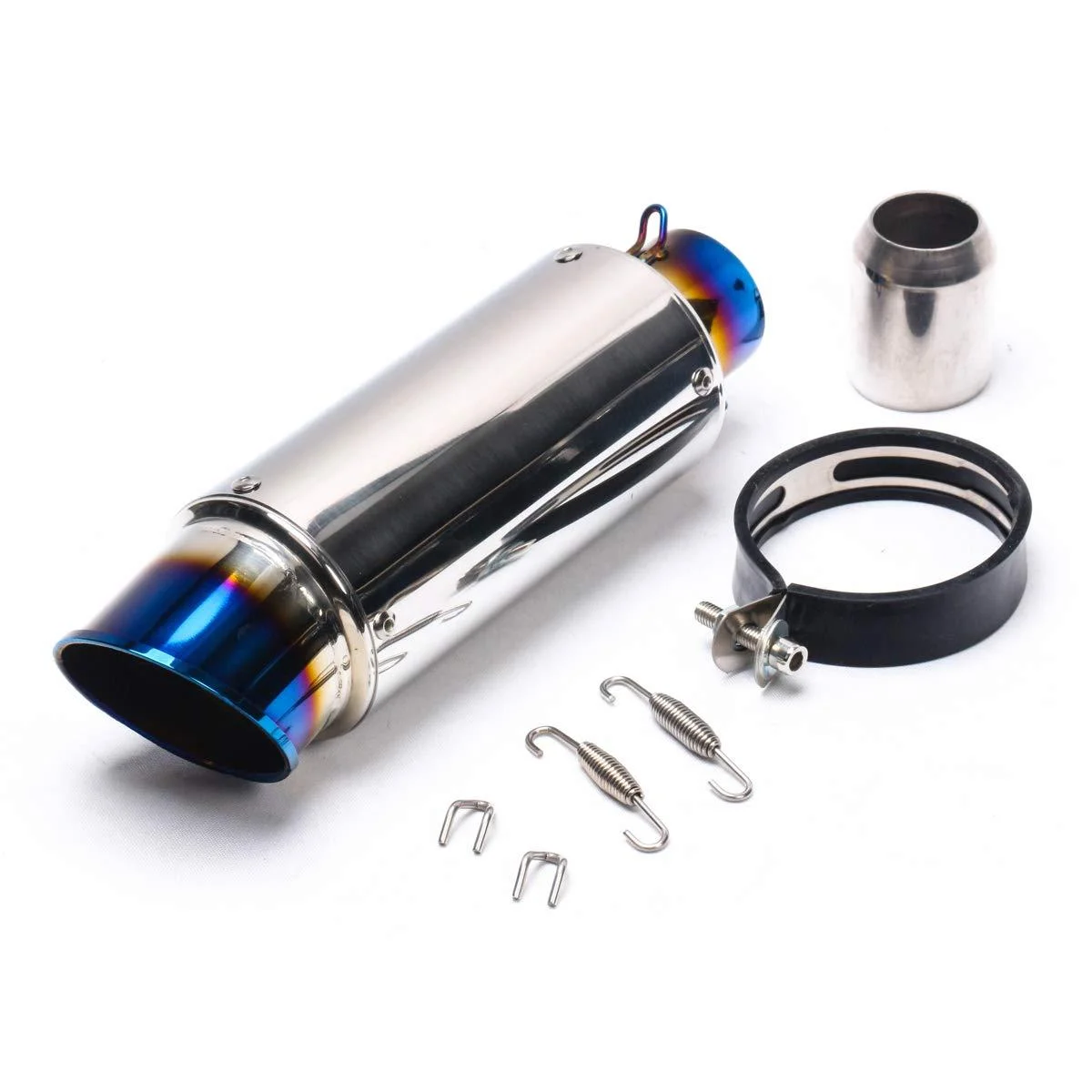 Universal Motorcycle 51mm Slip-on Modified Motorcycle Exhaust Pipe Muffler Fit for YAMAHA/Kawasaki/Ninjia/Ducati