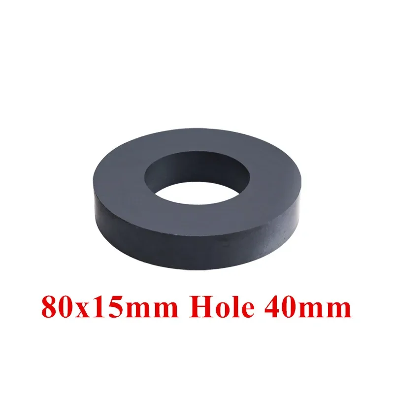 Magnete in Ferrite magnete per altoparlante a magnete permanente hardware magnete forte 80x15mm foro 40mm magnete rotondo frigorifero muslimah