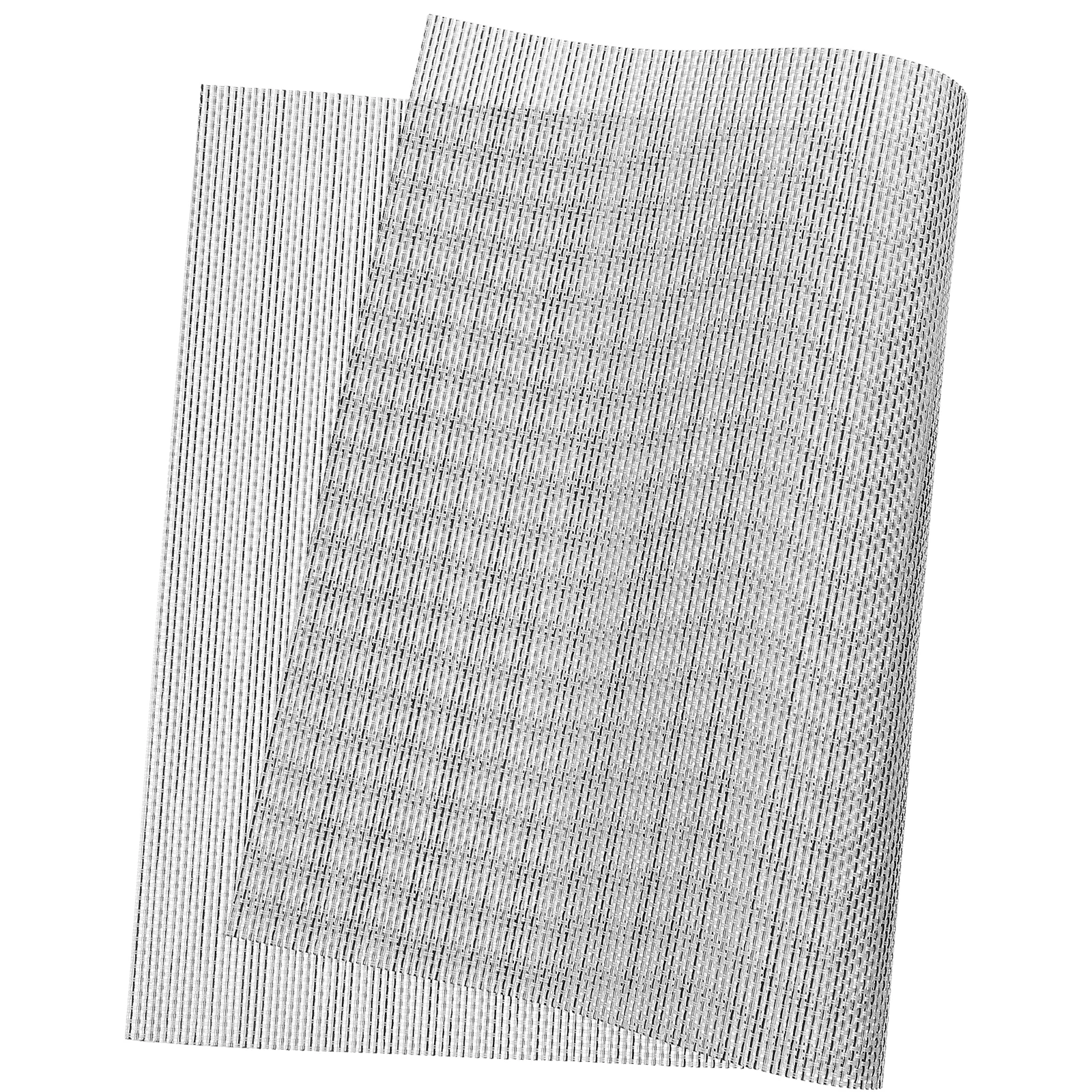 

4Pcs European Style Faux Linen Placemats Heat Resistant Non Slip Washable Dining Table Mats Decorative Vinyl Kitchen Mats