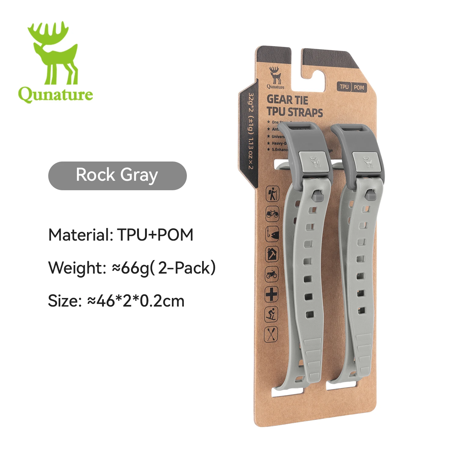Qunature TPU Elastic Scale Strap Multifunktionaler Outdoor-Bindegurt 360° ° Wickeldesign, widerstandsfähiger, hochfester Riemen