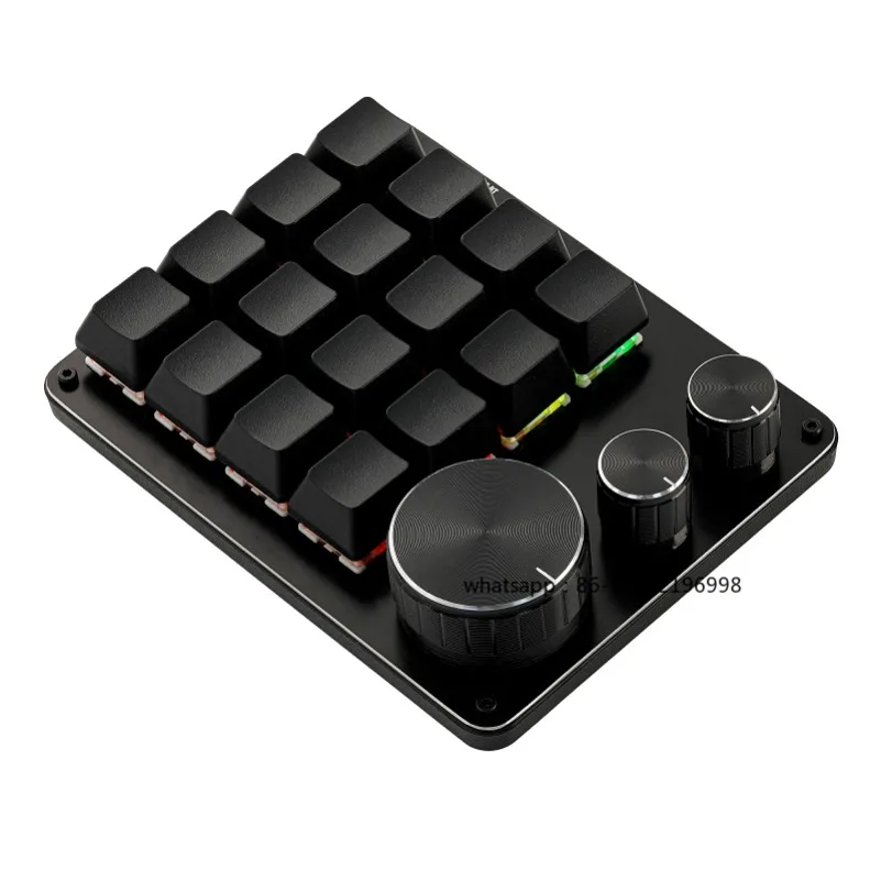 

Трехрубная 16-клавишная механическая пользовательская клавиатура