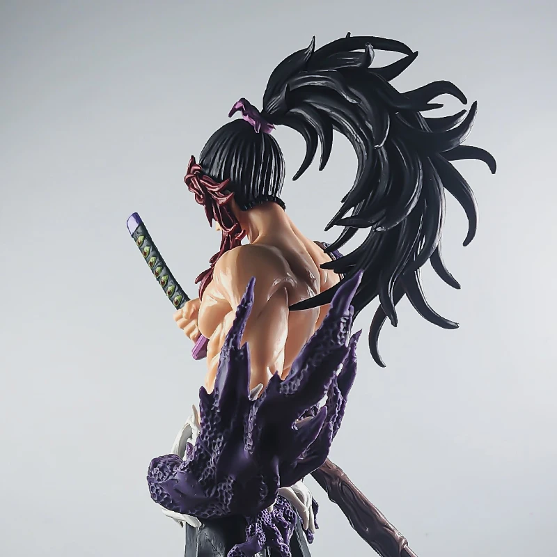 Kokushibo Demon Slayer Patung Figur Anime 32Cm PVC Model Figur Aksi Anime Koleksi Ornamen Hadiah Mainan Dekorasi Meja Tersedia