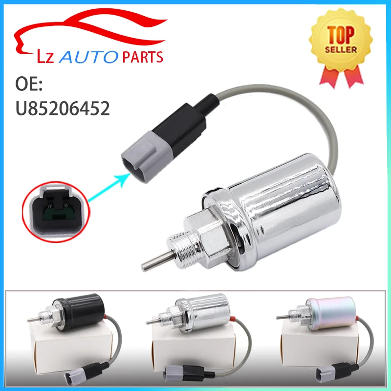 

12 В флейта клапана U85206452 U85206520 для двигателя Perkins 402D 403D 404D 404C 403C стопорный Электромагнит