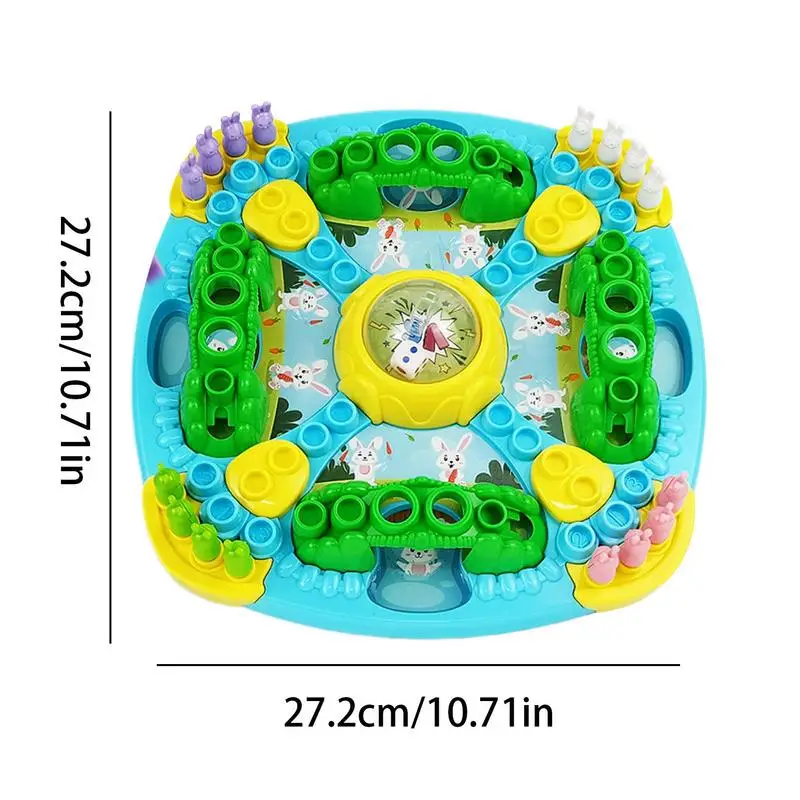 플라잉 체스 보드 게임 토끼 디자인 중국 체스 보드 가족 파티 보드 게임 부모-자식 게임 키즈 플라잉 체스